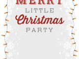 Office Party Invitation Template Free A Merry Little Party Free Printable Christmas Invitation