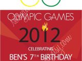 Olympic Birthday Party Invitations Printable Olympic Birthday Invitation by Netsyandcompany On Etsy