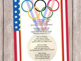 Olympic Birthday Party Invitations Printable Olympic Games A Party Invitation Personalized by