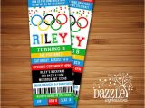 Olympic Party Invitation Template Printable Olympic Games Ticket Birthday Invitation Kids