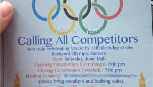Olympic Party Invitations Olympic themed Birthday Party Pinterest Addict