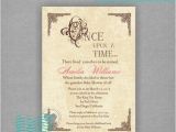 Once Upon A Time Bridal Shower Invitations Fairy Tale Ce Upon A Time Inspired Baby Shower or Bridal