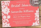 Order Bridal Shower Invitations Lace Bridal Shower Invitation Wedding Shower Invitation