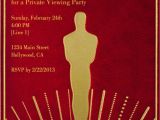 Oscar Party Invitation Template Award Invitation Templates
