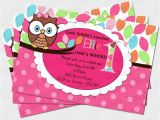 Owl Birthday Party Invites Pretty Owl Birthday Party Invitation Digital Diy by Babyfables