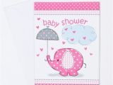 Packs Of Baby Shower Invitations Pink Elephant Print Baby Shower Invitations Pack Ly P