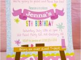 Paint Party Invitation Ideas Art Birthday Party Ideas for Kids Moms Munchkins