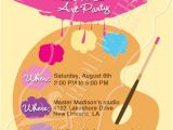 Paint Party Invitation Ideas Art Paint Party Birthday Party Invitation Paint by