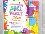Painting Party Invitations Free Printable Art Paint Party Invitations Printable Birthday Invitation