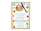 Painting with A Twist Birthday Party Invitations Painting Birthday Party Invitations
