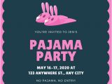 Pajama Party Invitation Template Customize 4 002 Pajama Party Invitation Templates Online