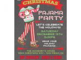 Pajama Party Invitation Wording for Adults Chalkboard Christmas Pajama Party Invitations Zazzle