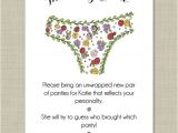 Panty Party Invitations Printable Custom Bridal Shower Panty Game Card