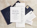 Paper Type Wedding Invitation Navy and Silver Hand Painted Wedding Invitations