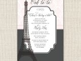 Paris themed Baby Shower Invites Paris Baby Shower Invitation Eiffel tower Paris themed Baby