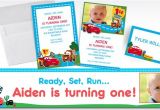 Party City 1st Birthday Invitations Custom Cars 1st Birthday Invitations Thank You Notes