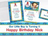 Party City Boy Birthday Invitations Custom E Derful Boy 1st Birthday Invitations & Thank You