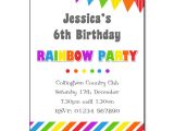 Party Invitation Cards Uk Rainbow Party Invitation Children 39 S