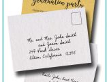 Party Invitation Cards with Envelopes How to Address Graduation Invitations