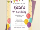 Party Invitation Email Templates Free Free Email Birthday Invitation Template Word Psd
