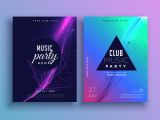 Party Invitation Poster Template Music Party Invitation Poster Template Set Download Free