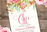 Party Invitation Template Adobe First Birthday Party Invitation Template Edit with Adobe