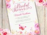 Party Invitation Template Adobe Floral Bridal Shower Invitation Template Edit with Adobe