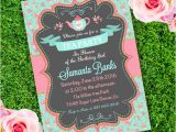 Party Invitation Template Adobe Tea Party Girl Birthday Invitation Template Edit with
