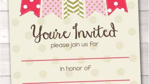 Party Invitation Template Blank Items Similar to Fill In Blank Party Invitations Printable