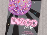 Party Invitation Template Disco Free Printable Disco Party Invitation