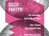 Party Invitation Template Disco Modern Disco Party Printable Party Invitation Template