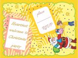 Party Invitation Template .doc Christmas Party Invitation Template Free Printable