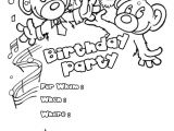 Party Invitation Template for Pages Bears Birthday Party Invitation Coloring Pages