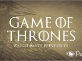 Party Invitation Template Game Of Thrones Free Printables for Your Game Of Thrones Watch Party