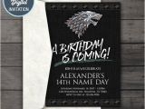 Party Invitation Template Game Of Thrones Game Of Thrones Digital Birthday Party Invitation Game Of