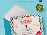 Party Invitation Template Jpg 25 Circus Party Invitation Templates Jpg Psd Free