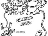 Party Invitation Template Pages Birthday Cards Coloring Pages Animals Birthday Party