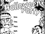 Party Invitation Template Pages Halloween Invitation Coloring Page Crayola Com