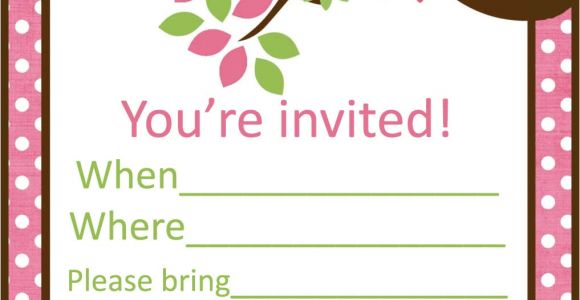 Party Invitation Template Printable Sleepover Party Invitations