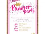 Party Invitation Template Uk Pamper Party Birthday Invitations Endlessprintsuk