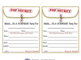 Party Invitation Template Worksheet Free Printable Surprise Birthday Party Invitations