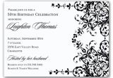 Party Invitation Templates Black and White 10 Elegant Birthday Invitations Ideas Wording Samples