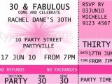 Party Invitation Ticket Template Concert Ticket Invitations Template Free Birthday Ideas