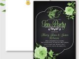 Party Invitation Video Template 22 Tea Party Invitation Templates Psd Invitations