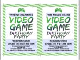 Party Invitation Video Template Printable Video Game Birthday Invitation Template Diy
