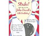 Party Invite Template Bowling Bowling Birthday Party Invitations Paperstyle