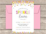 Party Sprinkles Invitations Baby Sprinkle Party Printable Baby Shower Invitation My