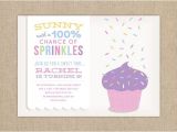 Party Sprinkles Invitations Children 39 S Birthday Party Invitation Sprinkle Birthday