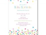 Party Sprinkles Invitations Custom Sprinkle Shower or Party Invitation 5×7 by