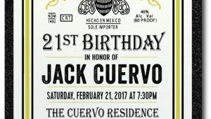 Patron Party Invitation Patron Tequila 21st Birthday Invitations Di 497 Custom